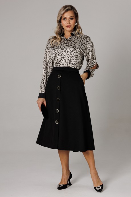 Костюм/комплект Anastasia м-1306 платина, черный размер 48-58 #1