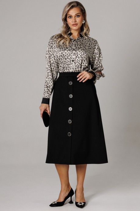 Костюм/комплект Anastasia м-1306 платина, черный размер 48-58 #5