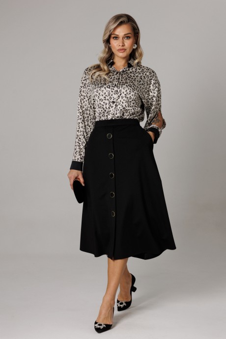 Костюм/комплект Anastasia м-1306 платина, черный размер 48-58 #6