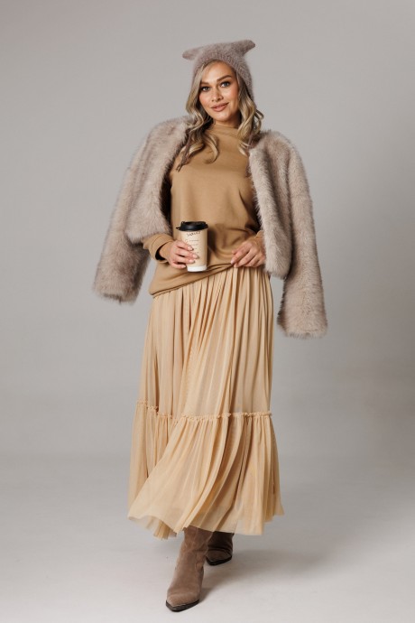 Костюм/комплект Anastasia м-1295 карамельный размер 48-52 #3