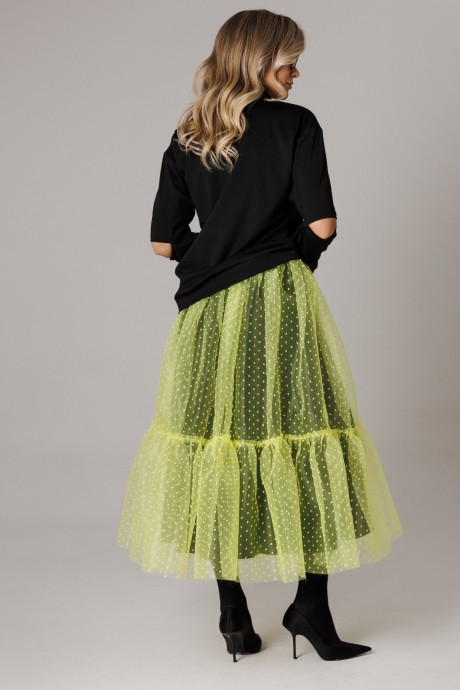 Костюм/комплект Anastasia м-1298 черный, лимонный размер 48-52 #7