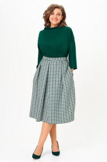 Костюм/комплект Anastasia м-1304 .1 изумрудный, гусиная лапка