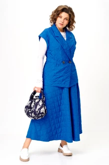 Юбочный костюм Anastasia м-1325 индиго