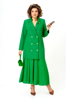 Юбочный костюм Anastasia м-1262 .3 зеленый