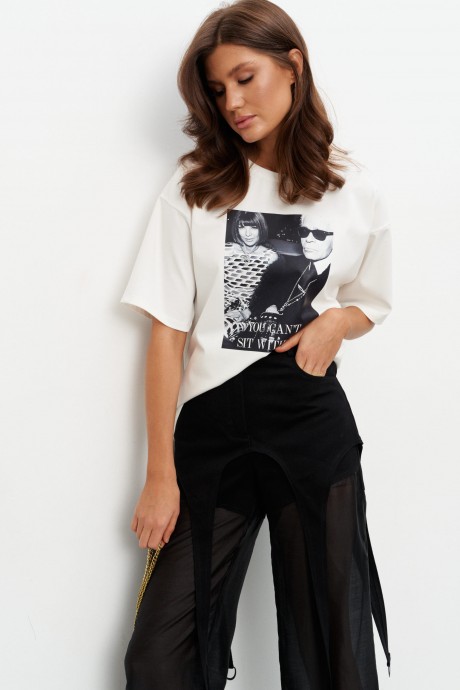 Футболка Kavari 4024 белый размер 44-54 #1