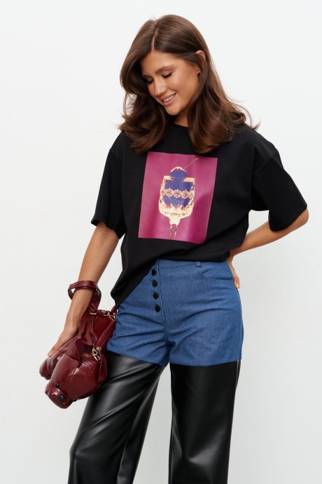 Футболка Kavari 4024 .1 черный размер 44-54 #2