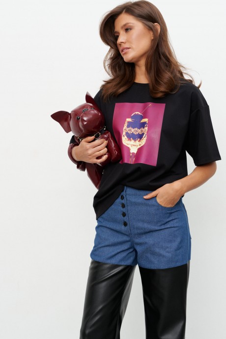 Футболка Kavari 4024 .1 черный размер 44-54 #4