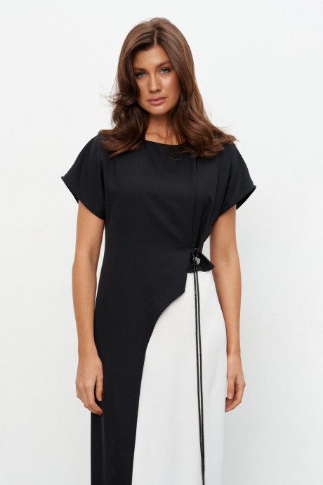 Платье Kavari 1134 черно-белый размер 46-56 #6