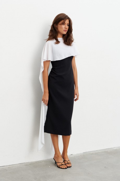 Костюм Kavari 1135 двойка черно-белый размер 44-54 #2