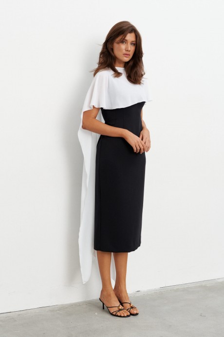 Костюм Kavari 1135 двойка черно-белый размер 44-54 #3