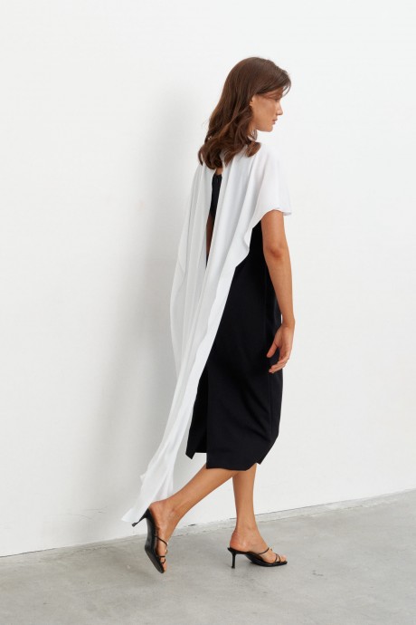 Костюм Kavari 1135 двойка черно-белый размер 44-54 #6