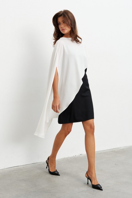 Костюм Kavari 1130 двойка черно-белый размер 42-52 #2