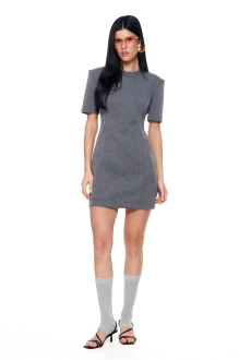 Платье Kavari 1143 серый-меланж