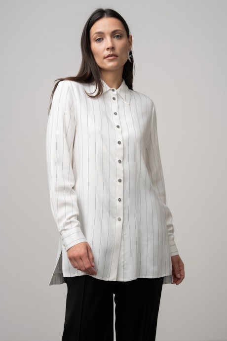 Блузка Центр Моды В-4102 белый в полоску размер 44-56 #1