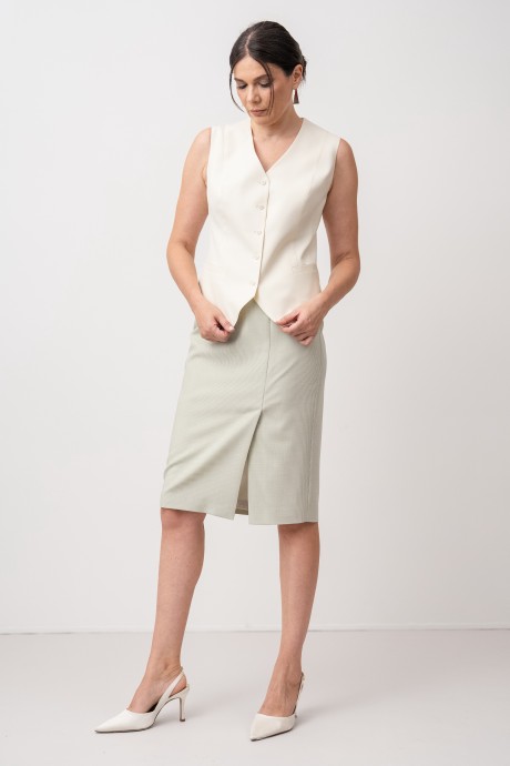 Юбка Центр Моды Пш-4136 эвкалипт размер 44-56 #1