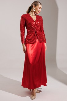 Юбочный костюм Мода Юрс 2881 красный