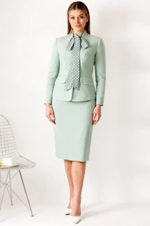 Юбочный костюм Мода Юрс 2808 тройка ментоловый
