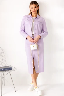 Юбочный костюм Мода Юрс 2847 сиреневый