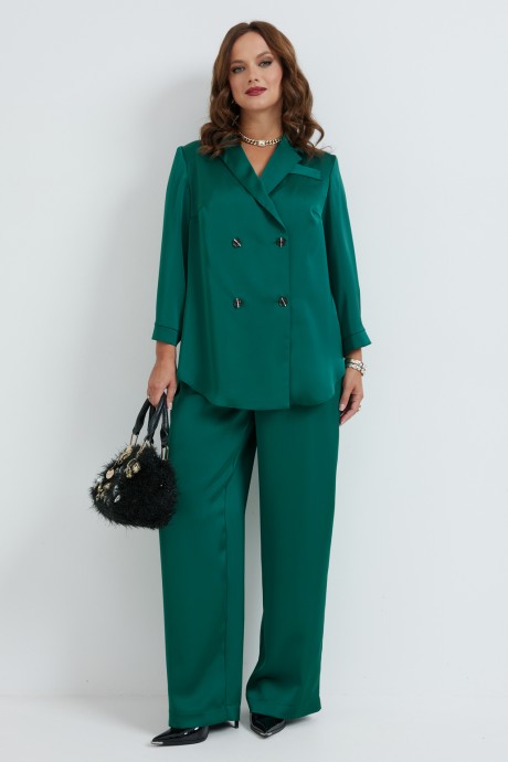 Костюм/комплект Твой Имидж 2272 двойка изумруд размер 48-52 #3