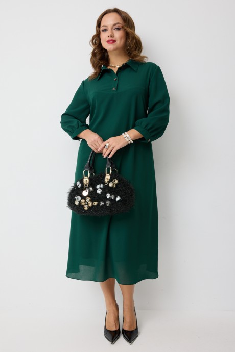 Платье Твой Имидж 2282 зеленый размер 52-60 #3