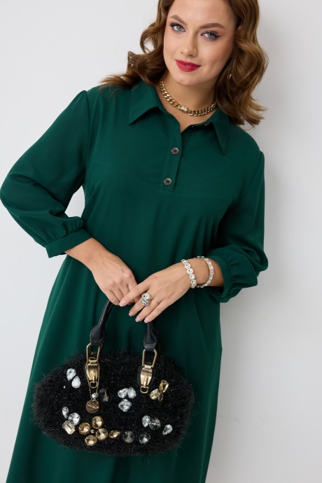 Платье Твой Имидж 2282 зеленый размер 52-60 #5