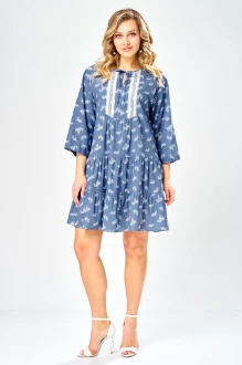 Платье Твой Имидж 2382 синее