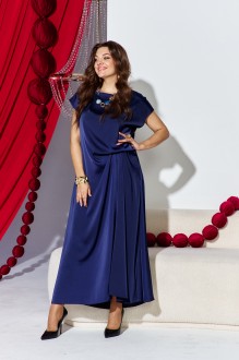 Вечернее платье Vittoria Queen 27643 темно-синий #1