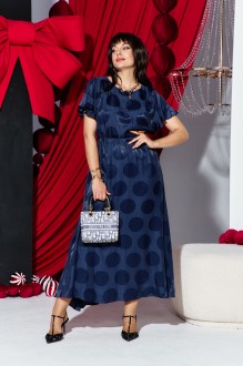 Вечернее платье Vittoria Queen 28483 темно-синий