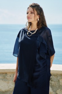 Блузка Vittoria Queen 27183бл темно-синий