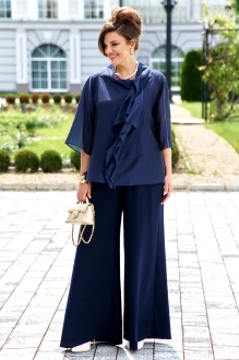 Брючный костюм Vittoria Queen 27093 /1 темно-синий двойка