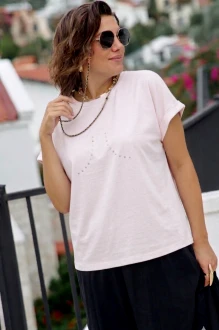 Блузка Vittoria Queen 28553 бл /4 розовая