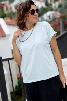 Блузка Vittoria Queen 28553 бл /5 голубая