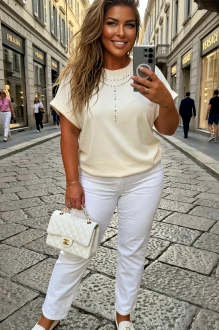 Футболка Vittoria Queen 30573 молочная