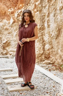 Платье Vittoria Queen 28033 шоколадное