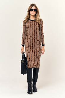 Платье LeNata 6209 коричневый #1