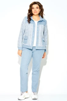 Брючный костюм FITA 3231 двойка голубой