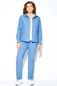 Брючный костюм FITA 40115 тройка василек