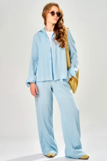 Брючный костюм FITA 3312 двойка голубой
