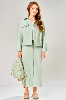 Юбочный костюм FITA 4203 тройка мятный