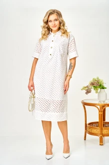 Платье Ava Fashion М-188 молочное