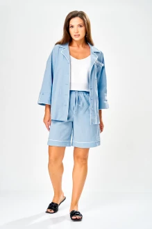 Костюм Ava Fashion М-218 двойка голубой