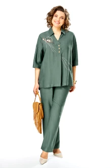 Брючный костюм Jurimex 3460 двойка зеленый