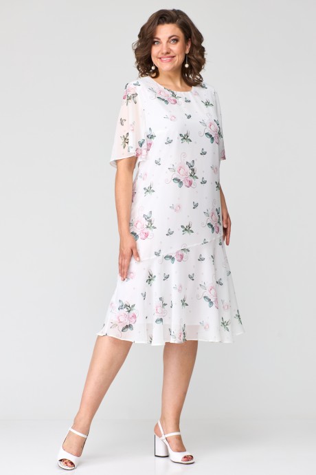 Платье Элль-Стиль 2219 /1 белый размер 52-58 #3