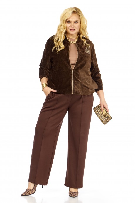 Костюм/комплект Элль-Стиль 2432 коричневый размер 58-64 #2