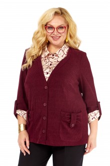 Джемпер (кофта) Элль-Стиль А-541 /11 бордовый #1