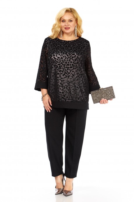 Костюм/комплект Элль-Стиль 2435 черный размер 56-62 #2