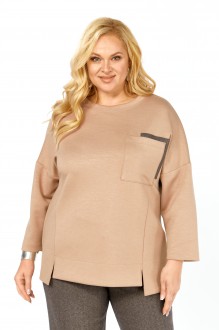 Джемпер (кофта) Элль-Стиль 2437 а бежевый