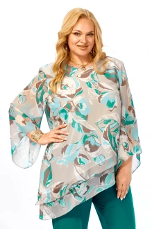 Блузка Элль-Стиль 2459 а бирюзовая