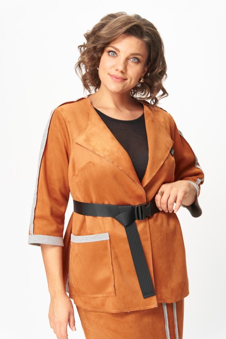 Костюм/комплект Michel Chic 1388 /1 двойка оранжевый размер 48-64 #7