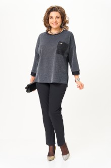 Брючный костюм Michel Chic 1445 двойка темно-синий